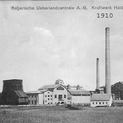 Bild vergrern: Bayerische berlandzentrale A.-G. Kraftwerk Haidhof, 1910